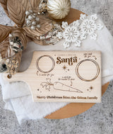 Santa treats snack tray / board