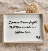 Written quote frame