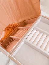 Personalised jewellery box - nude