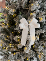 Christmas ribbon bows - with tag