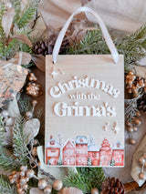 Gingerbread “Christmas with the ____” plaque