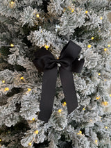Christmas ribbon bows - with tag