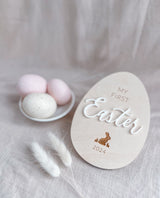 First Easter milestone plaque - bunny image