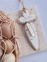 Carrot shape Easter tag