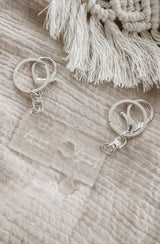 Forever mine / forever yours puzzle keyring set
