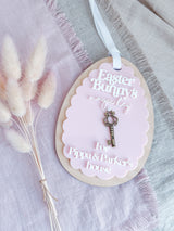Easter bunny magic key - scallop acrylic