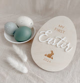 First Easter milestone plaque - bunny image