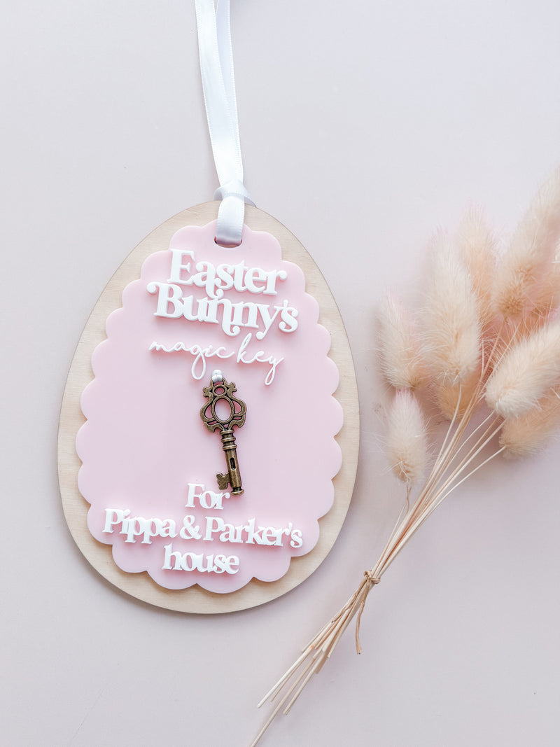 Easter bunny magic key - scallop acrylic – Keeping Cova