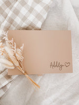 Personalised jewellery box - nude