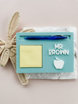 Sticky/post-it note and pen holder
