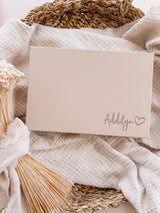 Personalised jewellery box - nude