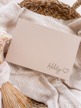 Personalised jewellery box - nude