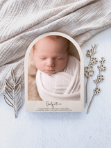 Godparent Wooden arch freestanding photo block - three sizes