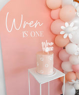 Daisy first birthday cake topper