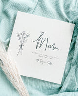 *SECONDS SALE* Linen coffee table photo album - floral bunch - Mother's Day