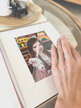 *SECONDS SALE* Linen coffee table photo album - floral bunch - Mother's Day