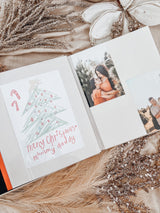 Linen coffee table photo album - Father's Day
