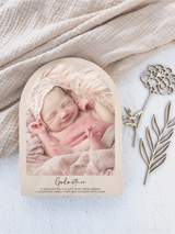 Godparent Wooden arch freestanding photo block - three sizes