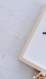 Traced handwriting frame