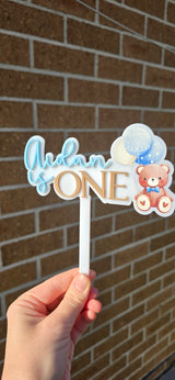 Double Layered Topper with Printed image