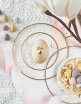 Solid wooden Easter egg