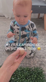 Wooden Easter egg shaker