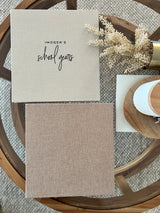 Linen coffee table photo album
