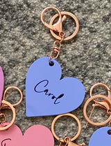 Coloured acrylic bag tag / key ring / luggage tag