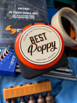 Tape measure - personalised 8m Stanley brand (***yellow tape measure front has changed***)