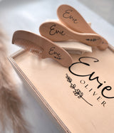 Personalised baby brush set - Floral stem
