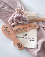 Personalised baby brush set - Olive branch