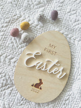 First Easter milestone plaque - bunny image