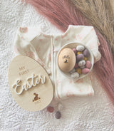 First Easter milestone plaque - bunny image