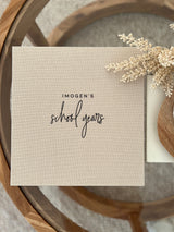 Linen coffee table photo album