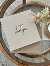 Linen coffee table photo album
