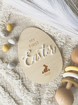 First Easter milestone plaque - bunny image