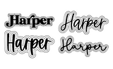Triple layered name plaque