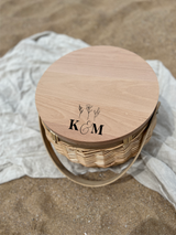 Personalised wicker Picnic Basket - your choice of 11 designs