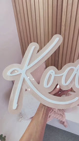 Double layered name plaque