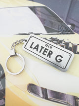 Personalised number plate key ring