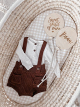 Engraved balloon plaque - “Sweet child of mine” - wooden
