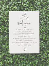 “Until we meet again” plaque