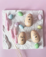 Wooden Easter egg shaker
