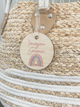 Wooden bag tag - various designs