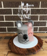 Double layered floating cake topper