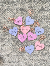 Coloured acrylic bag tag / key ring / luggage tag