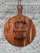 Personalised engraved cheeseboard