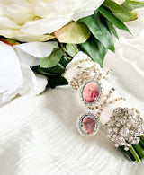 Wedding bouquet photo tag charm pin
