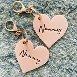 Coloured acrylic bag tag / key ring / luggage tag