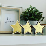 Personalised freestanding Christmas Star